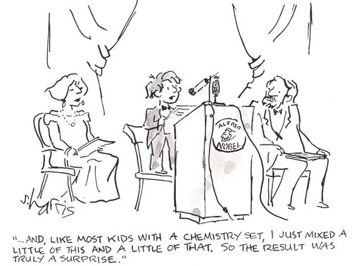 '...and like most kids with a chemistry set, I just mixed a little of this and a little of that, so the result was truly a surprise.'