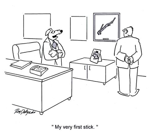 'My very first stick.'