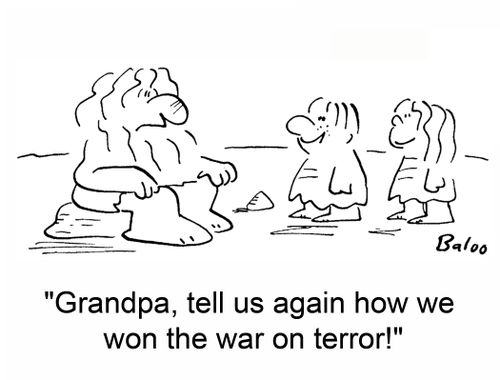'Grandpa, tell us again how we won the war on terror!'