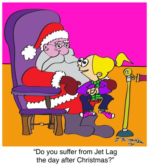 'Do you suffer from Jet Lag the day after Christmas?'