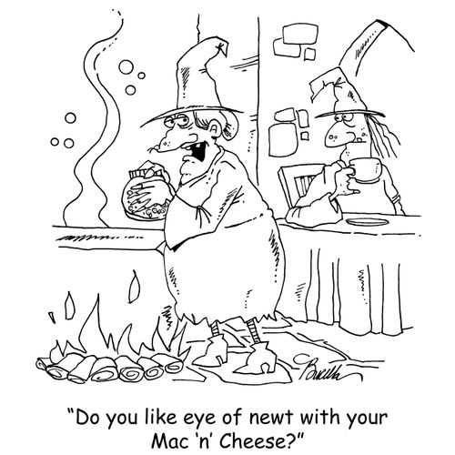 "Do you like eye of newt in your Mac 'n' Cheese?"