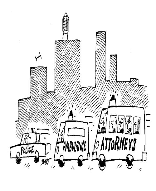 Police/Ambulance/Attorneys.