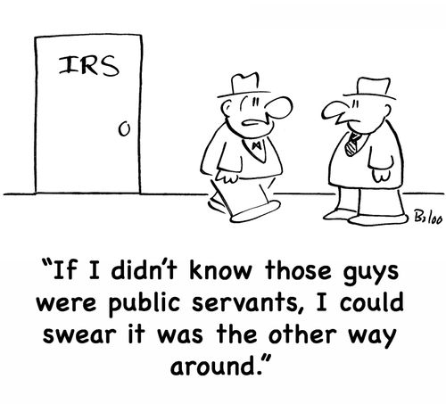 'if I didn't know those guys were public servants, I could swear it was the other way around.'