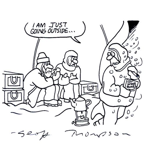 'I am just going outside...'