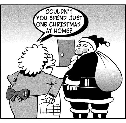 'Couldn't you spend just one Christmas at home?'