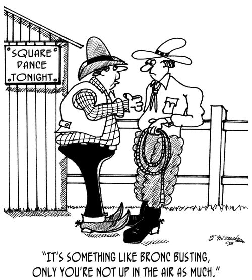 'It's something like bronc busting, only you're not up in the air as much.'