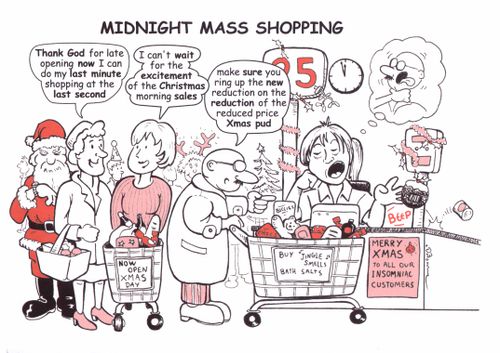 Midnight Mass Chirstmas Shopping