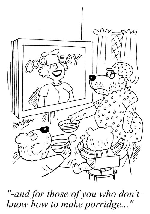 "-and for those of you who don't know how to make porridge.."