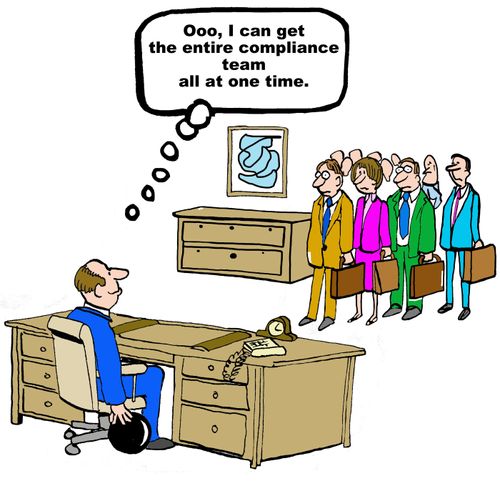 "Ooo, I can get the entire compliance team all at one time."