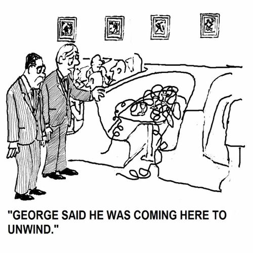 'George said he was coming here to unwind.'