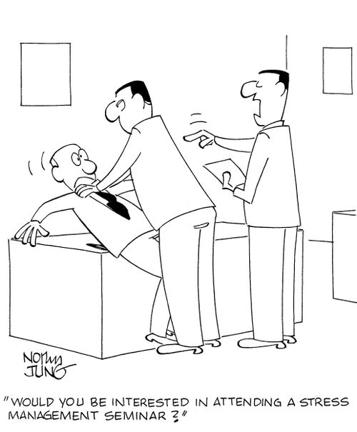 'Would you be interested in attending a stress management seminar?'
