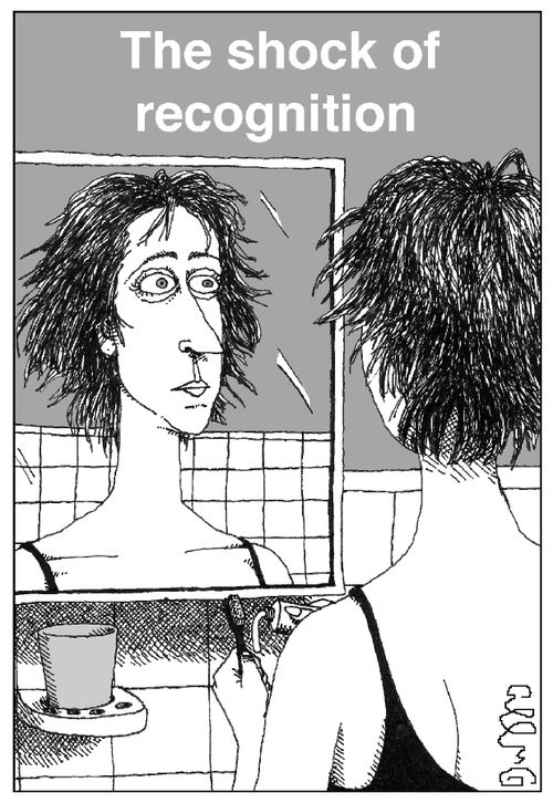 The shock of recognition.