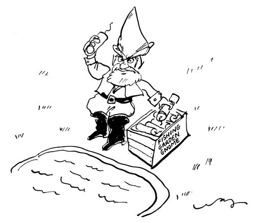 'Fishing garden gnome'