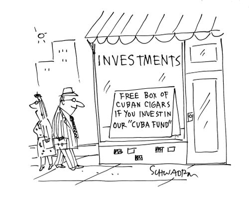 Investments: Free Box Of Cuban Cigars If You Invest In Our 'Cuba Fund'.