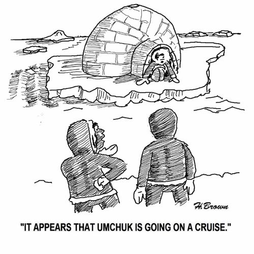 'It appears that Umchuk is going on a cruise.'
