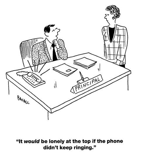 'It would be lonely at the top if the phone didn't keep ringing.'