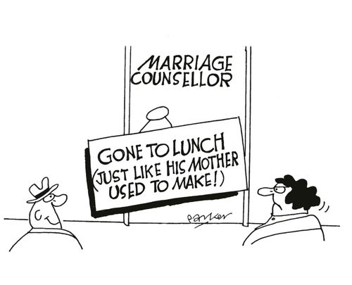 Gone to lunch(just like his mother used to make!)