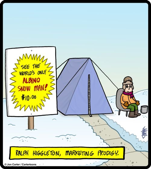 Ralph Higgleton, marketing prodigy.