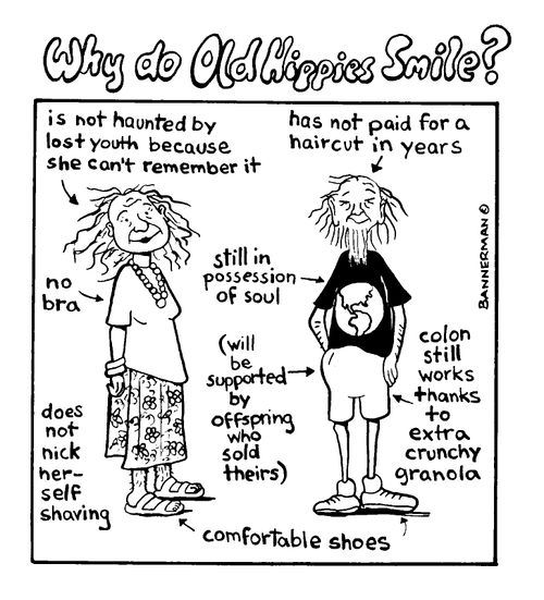 Why Do Old Hippies Smile?