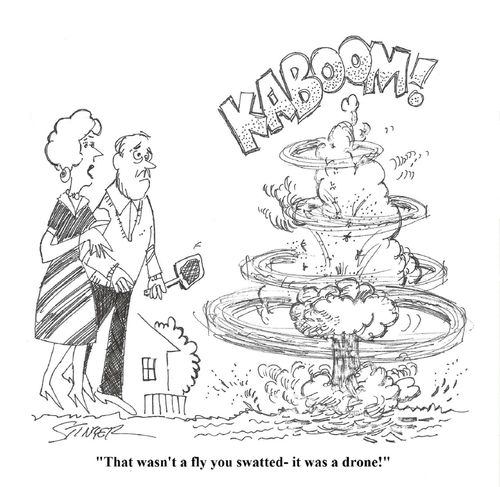 'That wasn't a fly you swatted - it was a drone!'