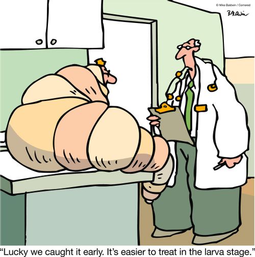 "Lucky we caught it early. It's easier to treat in the larva stage."