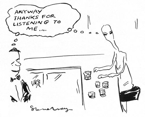 'Anyway, thanks for listening to me...'