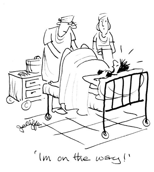 'I'm on the way!'