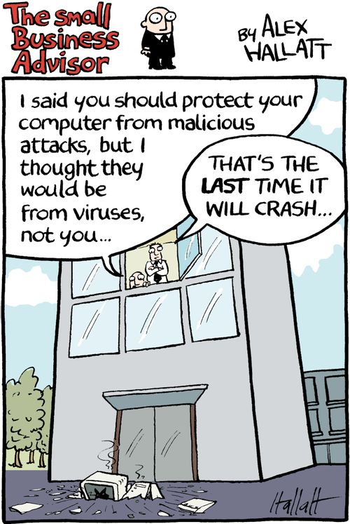 Small Business Advisor - Malicious Attack Against Computers.