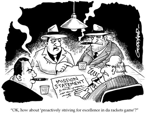 "OK, how about 'proactively striving for excellence in da rackets game?"