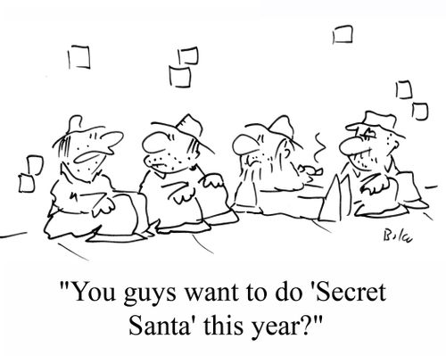 'You guys want to do 'Secret Santa' this year?'