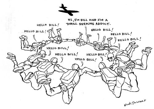 Sky Diver Called Bill.
