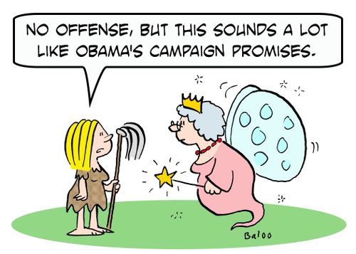 'No offense, but this sounds a lot like Obama's campaign promises.