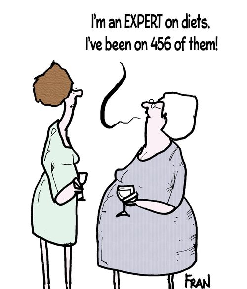 'I'm an expert on diets, I've been on 456 of them!'