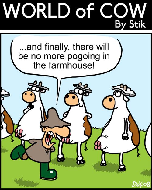 ...and finally, there will be no more pogoing in the farmhouse!