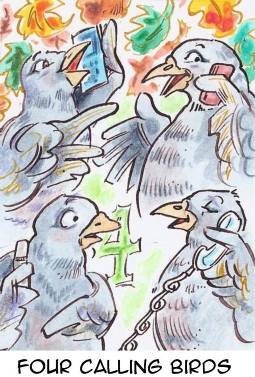 Four Calling Birds - Smartphones sales boost Christmas spending.