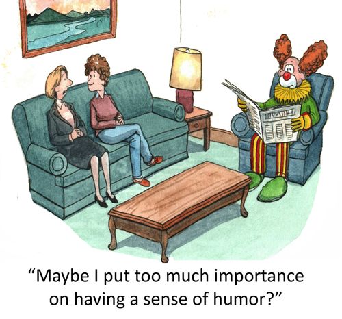 'Maybe I put too much importance on having a sense of humor?'