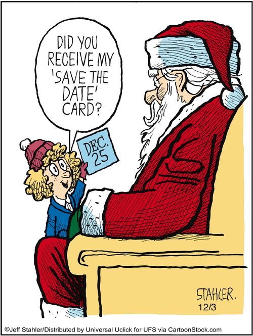 'Did you receive my 'save the date' card?'
