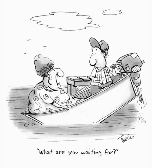'What are you waiting for?'