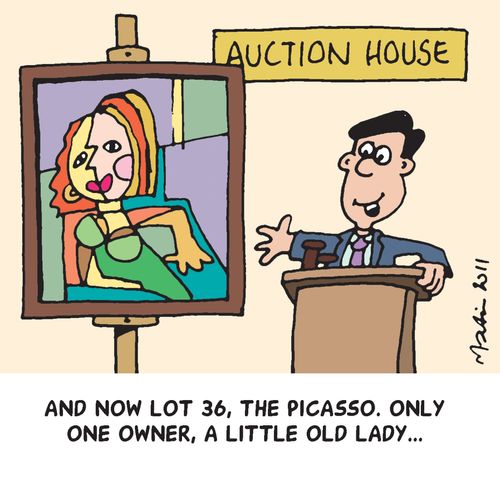 And now lot 36, the Picasso. Only one owner, a little old lady...