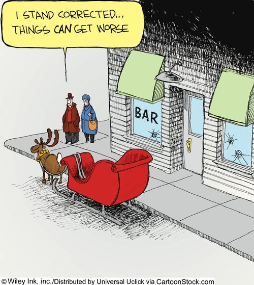 'I stand corrected...things can get worse.'