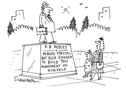R. B. Dudley: Nobody special but rich enough to build this monument of himself.