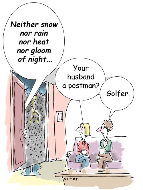 'Your husband a postman?'