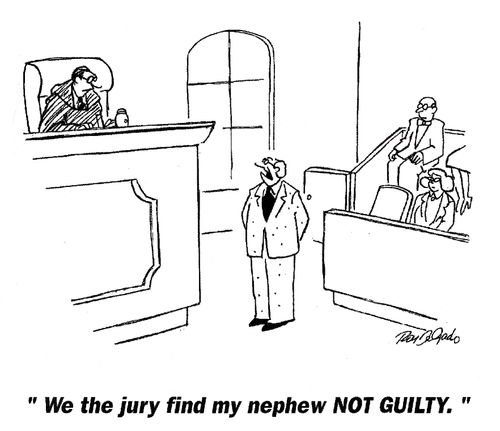 'We the jury find my nephew NOT GUILTY.'