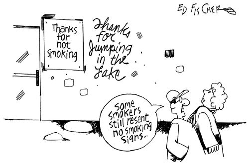 Smoker's resentment.