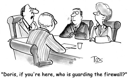'Doris, if you're here, who is guarding the firewall'