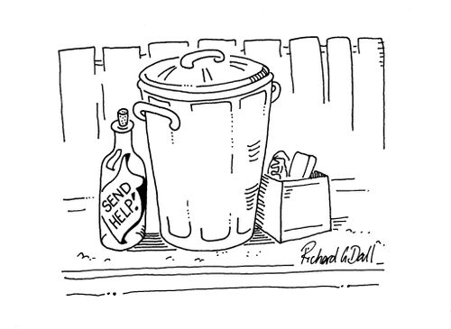 Message in bottle "Send Help!"