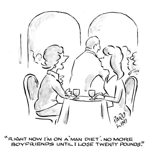 'Right now I'm on a 'man diet'. No more boyfriends until I lose twenty pounds.'