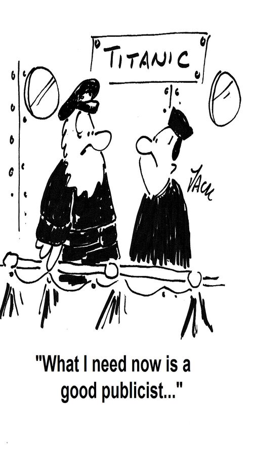 'What I need now is a good publicist...'