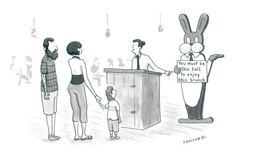 "You must be this tall to enjoy this brunch."