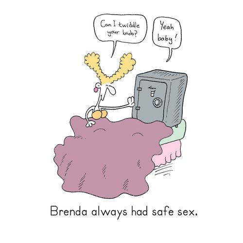 Brenda always had Safe sex
